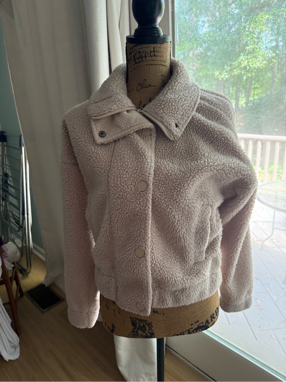 BB Dakota by Steve Madden Blush Teddy Snap-Front Jacket